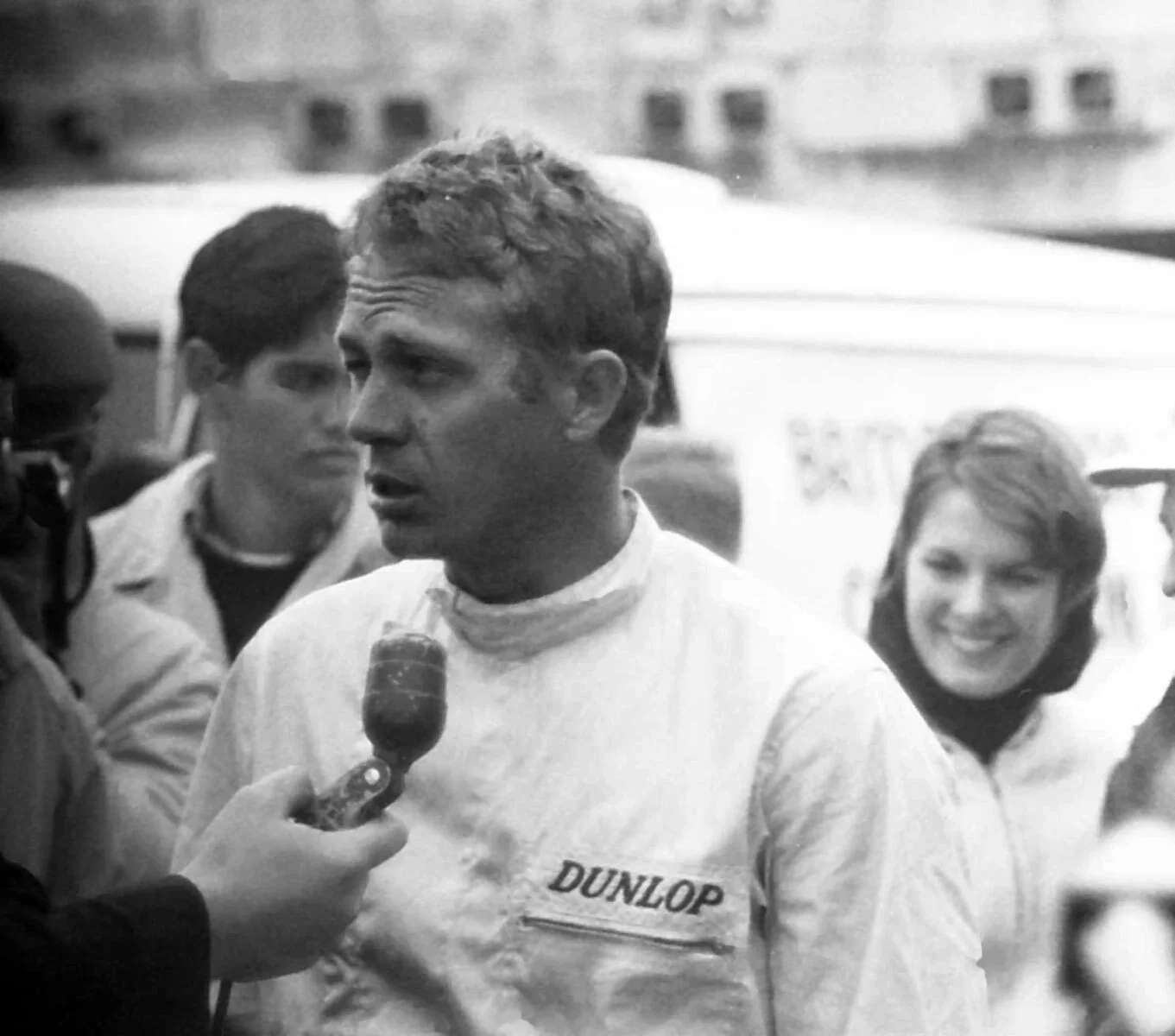 We were all surprised when Steve McQueen showed up to race. He drove one of the factory Sprites in the 3 hour race on Friday.