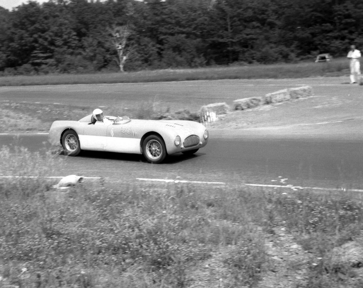  Vestal’s Jim Forno in a rare and beautiful Cisitalia.  Forno would take the 1500cc car to 5th overall and first in FM. 