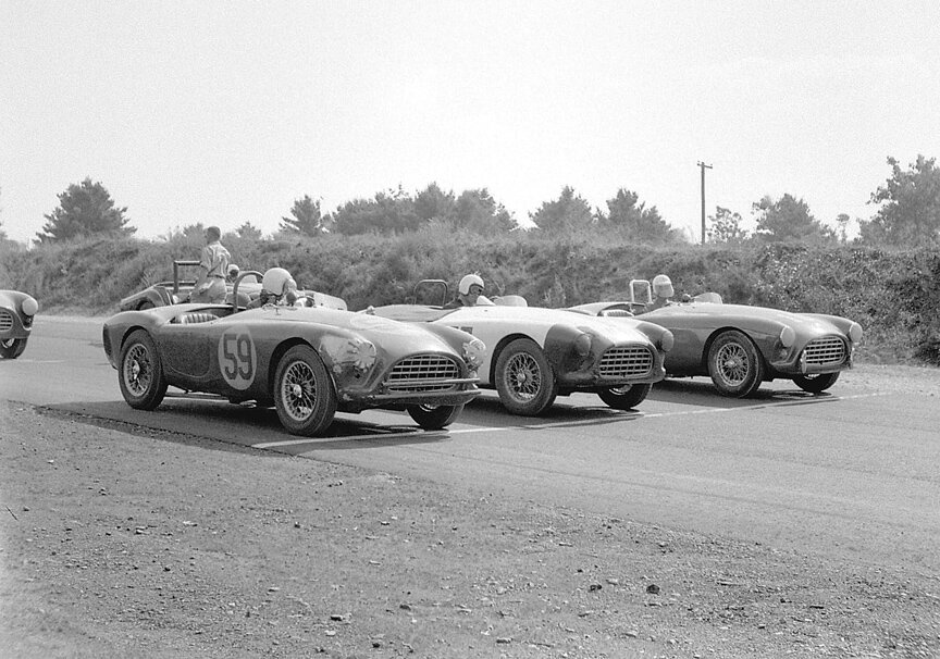 The DP lineup. Pierre Mion in #59, Harry Carter center #80 and David Zabludoff on the far right.
