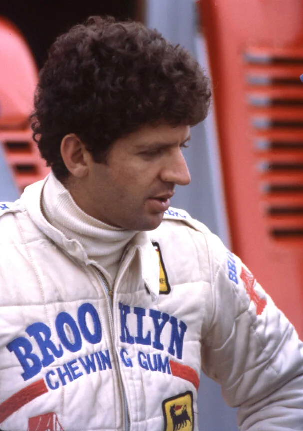 JODY SCHECKTER: 1979 World Champion for Ferrari and the 1973 F5000 L&M champ in the US. A wildman driver coming up, he was banished by the FIA in 1973 for reckless driving. His career was saved by McLaren when they offered to “rest” him and s