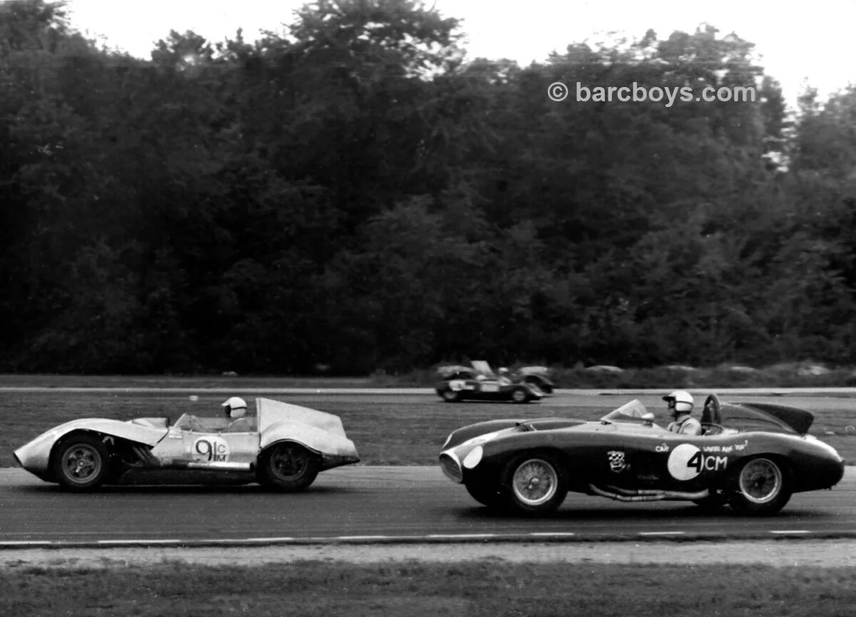  Oscar Koveleski’s Ferrari Chev is passing a CM special.  Anybody out there remember this car? 