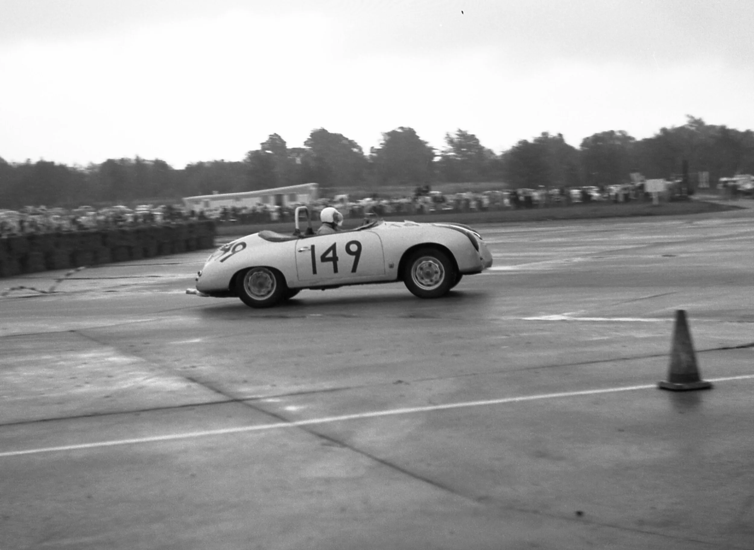 Frank Wagonhoffer in his Porsche Carerra. Wagonhofer was from Montgomery, NY but could only manage a 2nd to Blanchard.