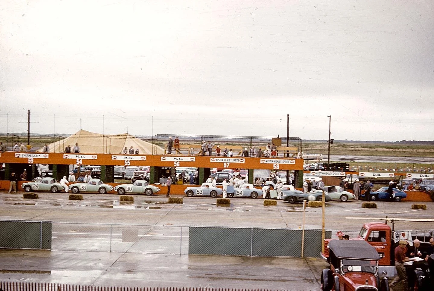  A rare color shot of almost all the BMC Sprites and MGA’s. 