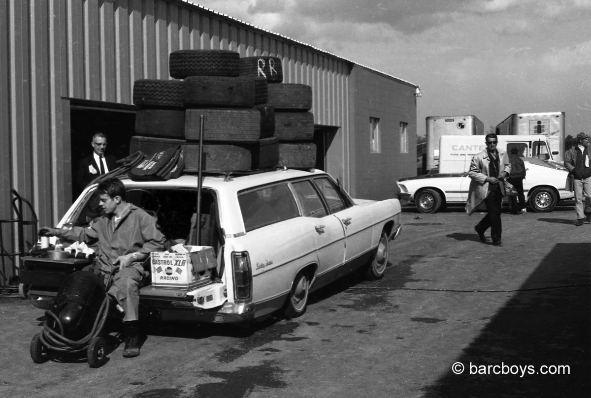  A typical hauler in the 60’s.  The amazing American station wagon towed race cars for decades. 