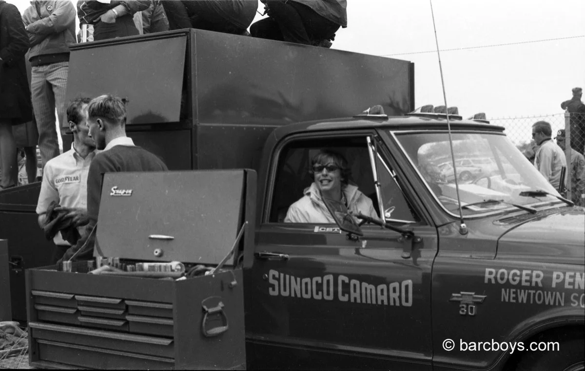  Penske’s crew used bigger and better equipped trucks from his Chevy dealership.  The very beginning of the Penske dynasty which now manages about 320 worldwide. 