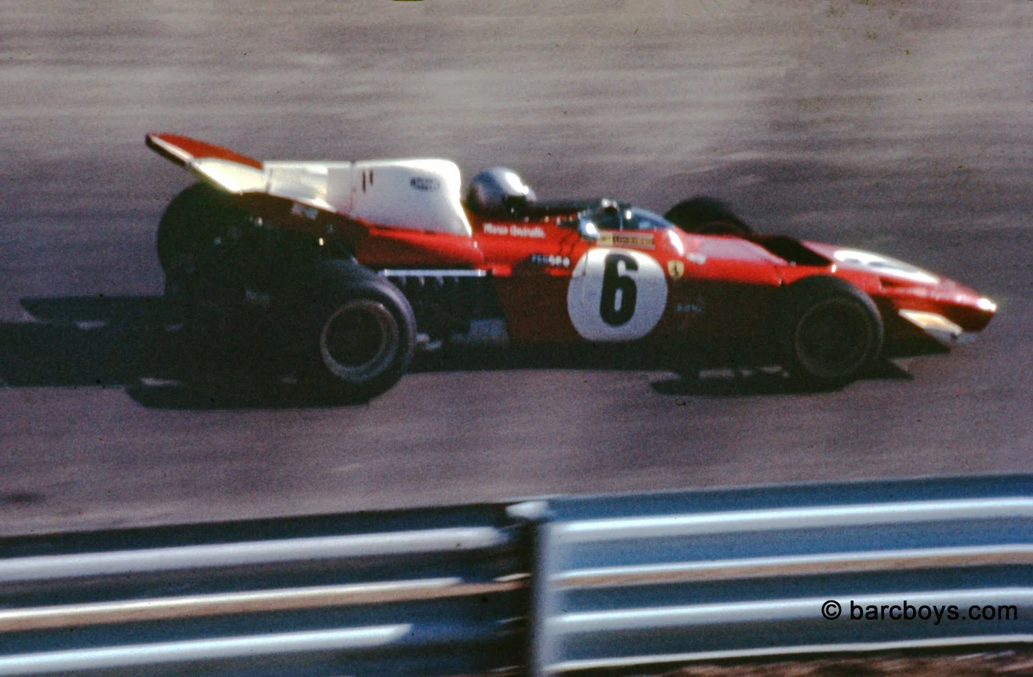  Mario Andretti’s Ferrari.  Mario qualified 6th but the car failed and Mario never started. 