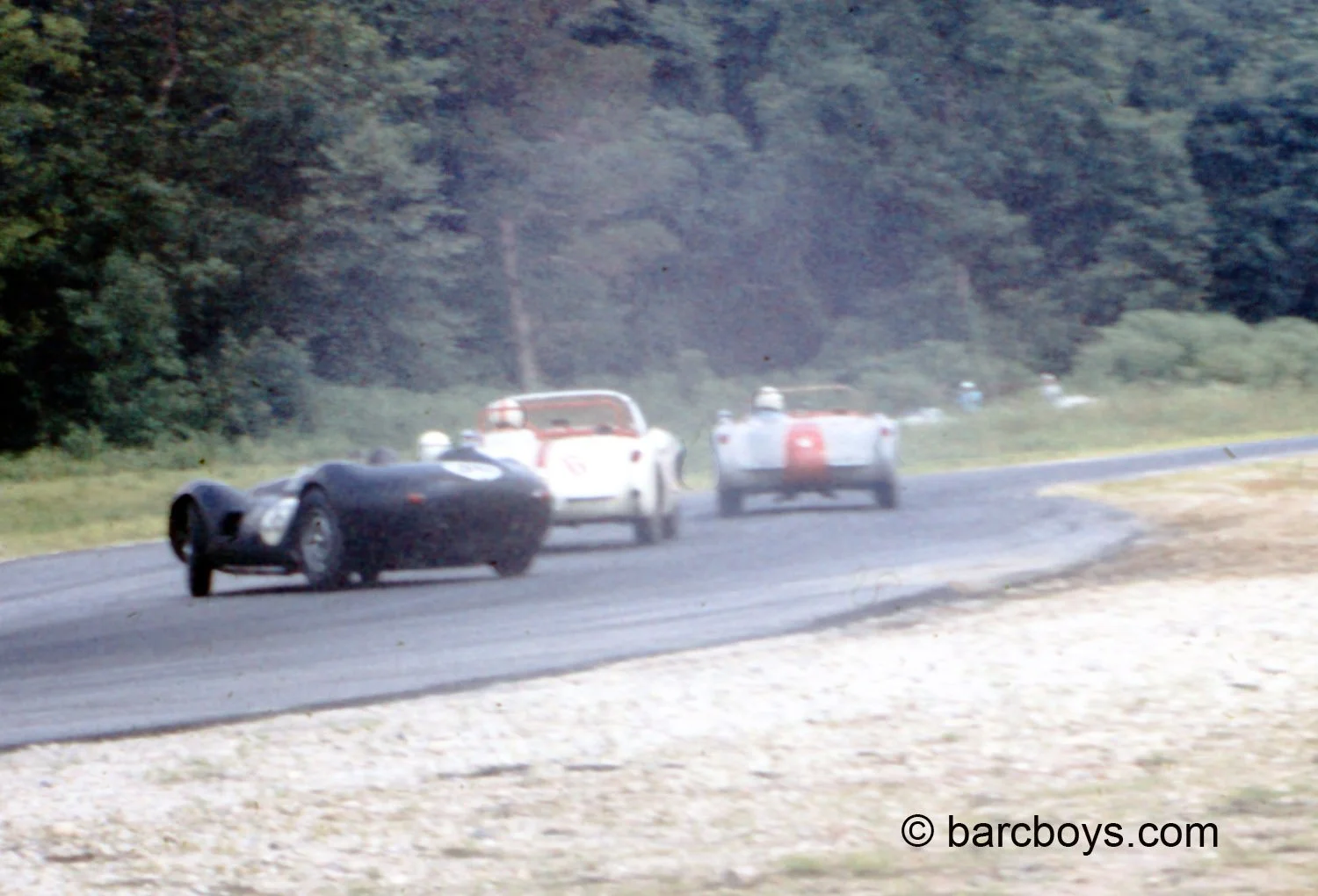  This photo of the Lister in a not unusual broad slide was taken later in the year at Marlboro, but was too good to pass up. 