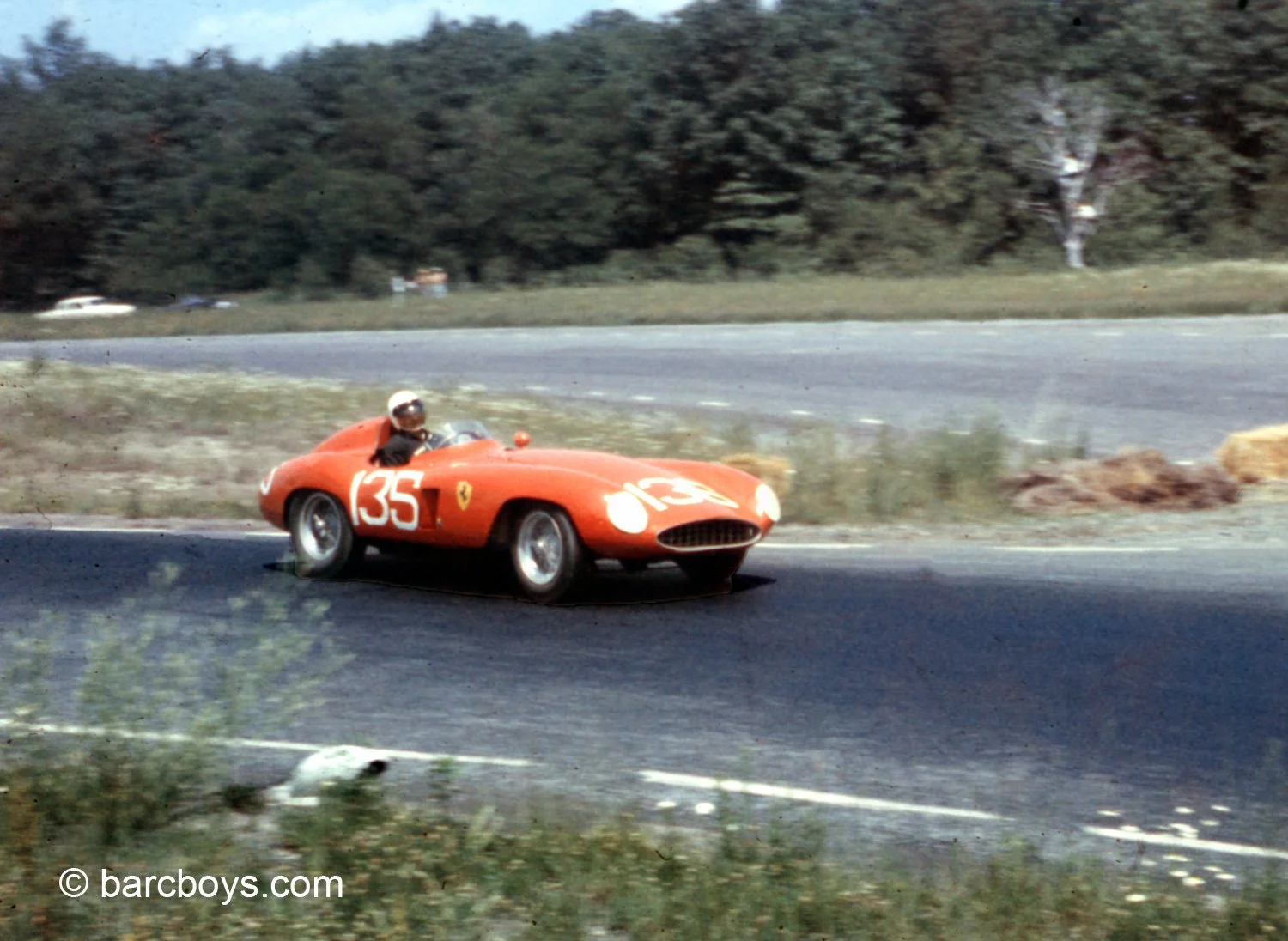 Ed Gelder in the chicane during the Glen Classic.  This summer race was only a regional but it drew hundreds of entrants and became a fixture in the 50’s and early 60’s.  Gelder would win the feature Glen Classic race. 