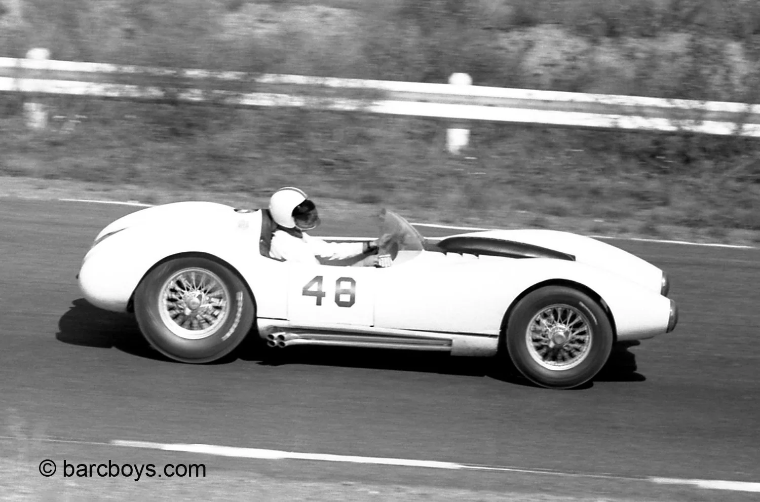  The last iteration of the Sadler MkIII.  Everyone pulled for the super underdog Bill Sadler, but as fast as his cars were, they were fragile and again at the Glen, both the Grand Prix and Libre it failed to finish. 