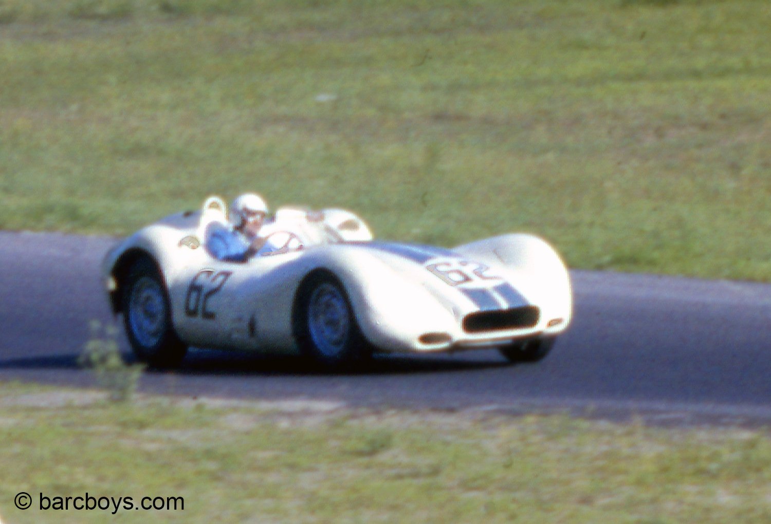  The Boss - Briggs Cunningham himself loved the Listers.  Here he did not fare quite so well as the better handling Porsches were quicker.  But Briggs did not mind, he had won the America’s Cup yacht races last September. 