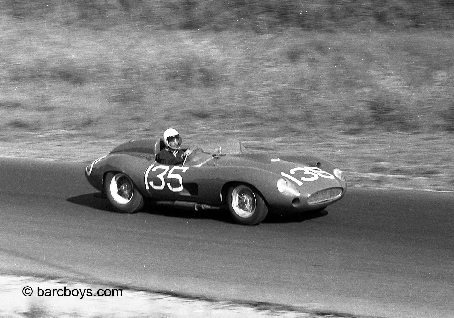  Ed Gelder in his venerable Ferrari Monza.  Ed and his wife raced this car a lot and always did well.  His greatest victory was to come soon winning the Watkins Glen Classic. 