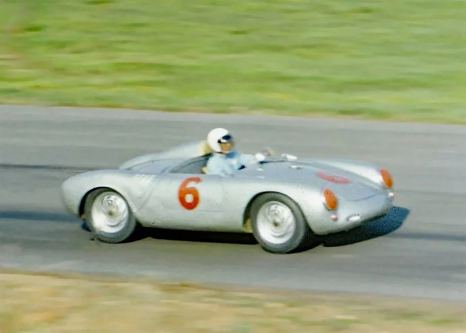  .Roger Penske continued in the 550 and finished 5th and 2nd in F Modified.  Weeks before he finished 3rd overall and another 2nd in FM behind Sessler.  Thanks to VIRhistory for this photo, also by Harlon Hadley 