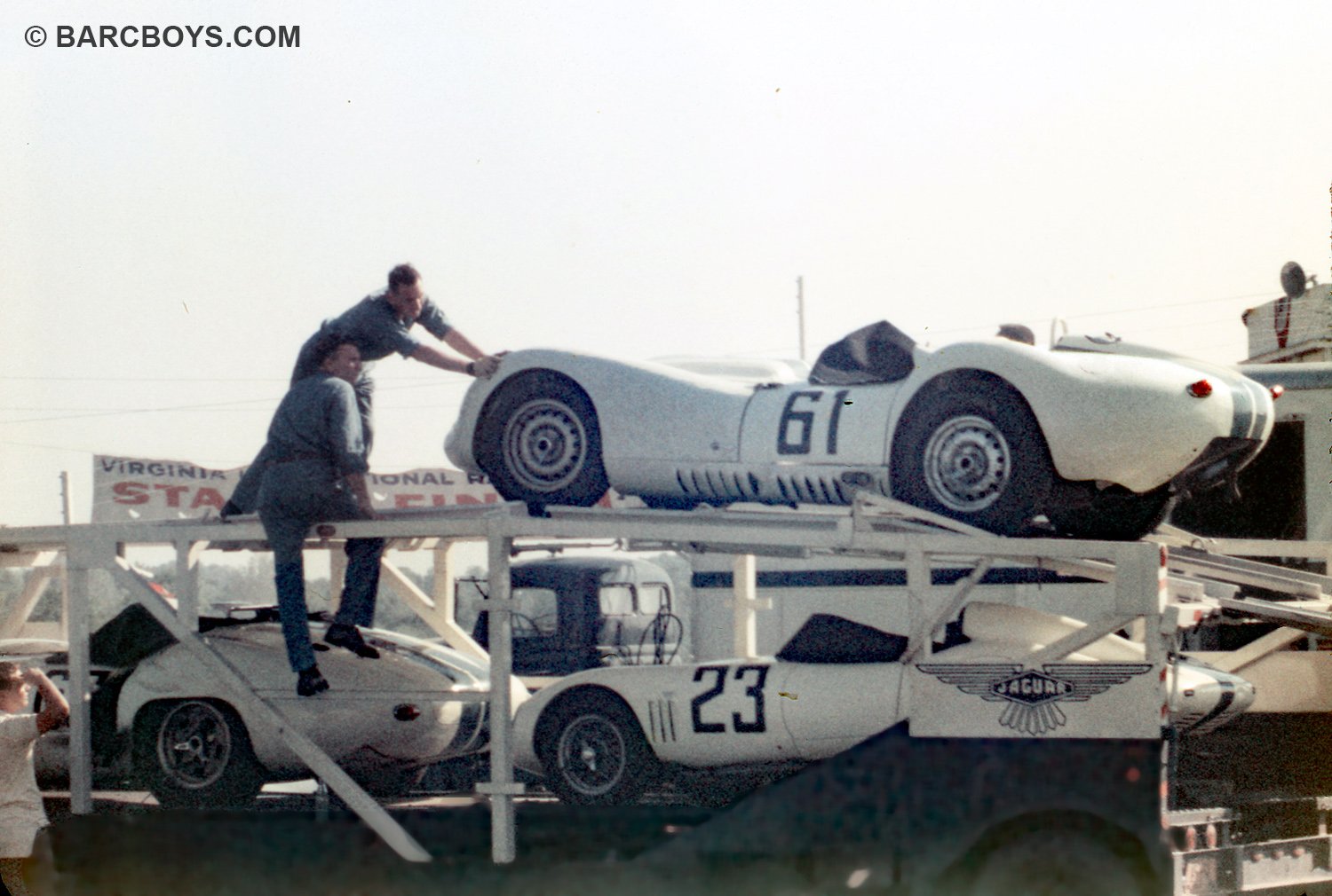  The Cunningham team is either loading or unloading.  Momo’s guys were the best.  The fellow on top was George and he always was nice to us teenagers.   