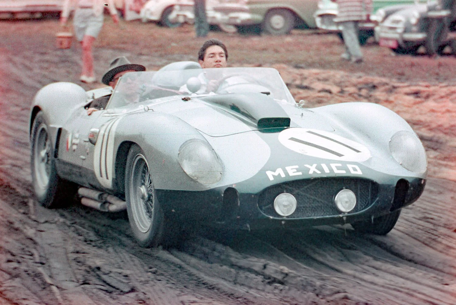 59 Sebring Pedro & Dad drive in mud.jpg