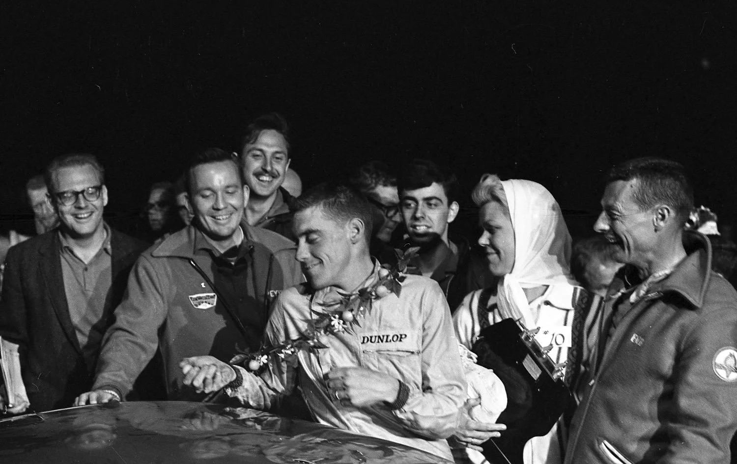  1964:  The Cobra Daytona Coupe wins Sebring for their first big International win.  Dave Mc Donald and Bob Holbert (right) were 4th overall and won GT 
