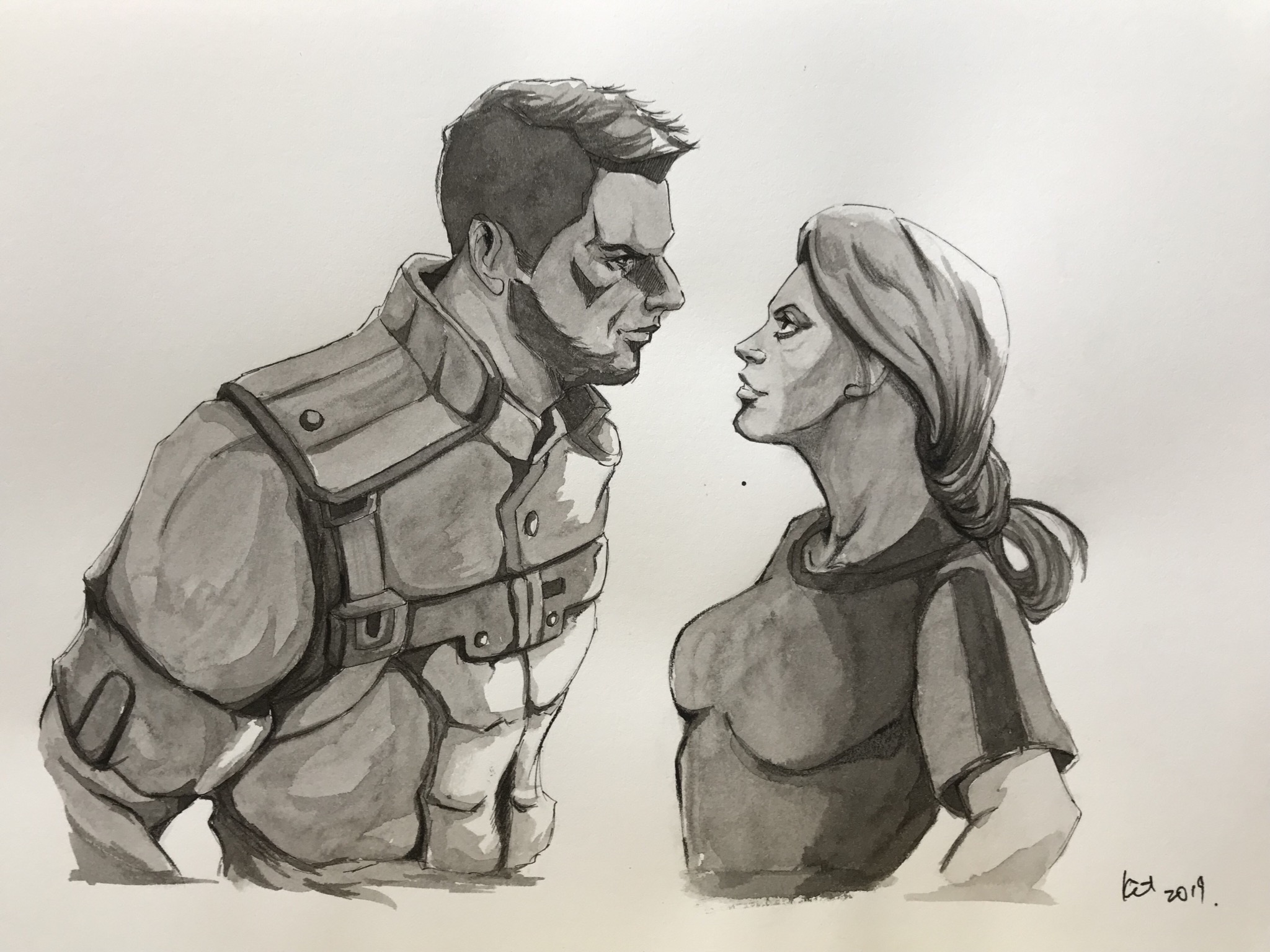 James Vega and Shepard (OC)