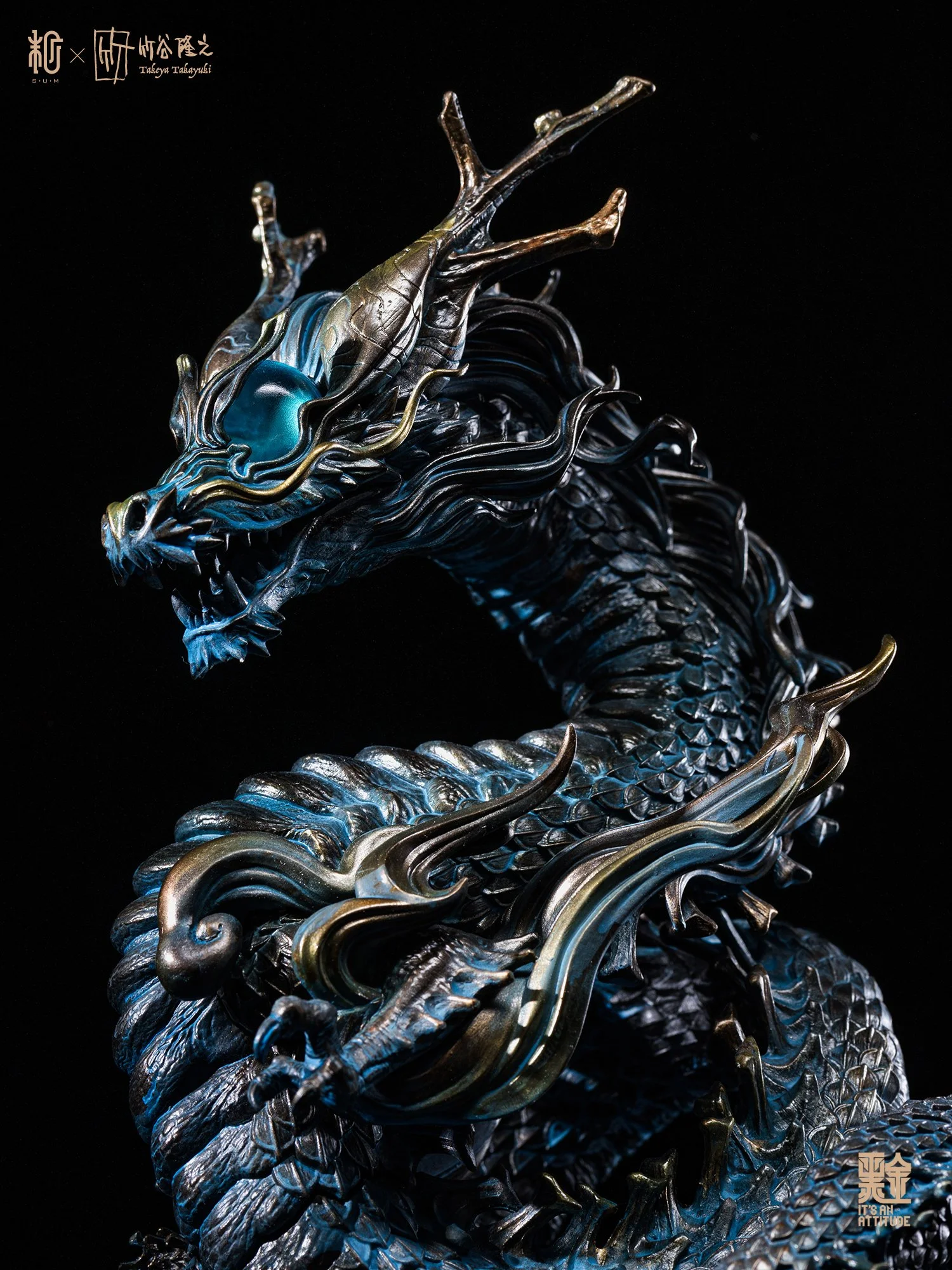 Limited Edition Mythic Dragon Resin Sculpture Designer Art by