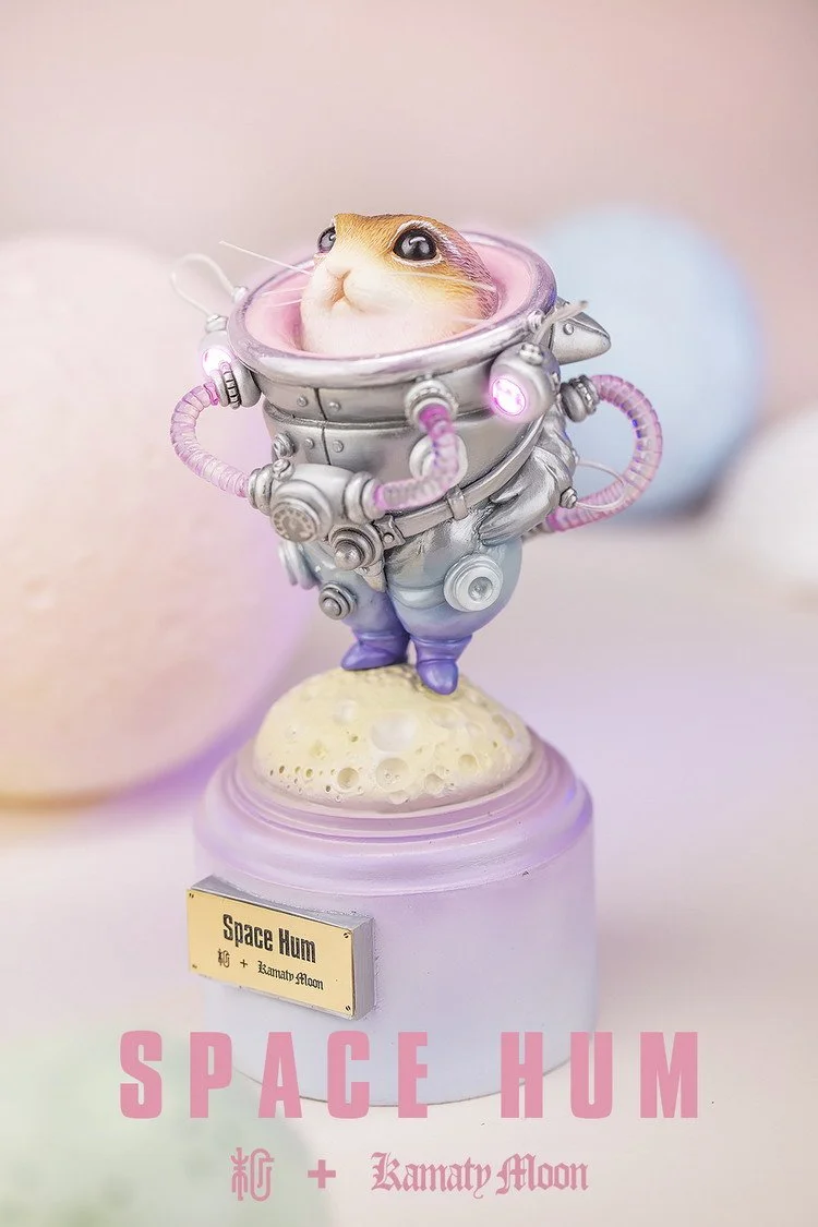 steampunk space hamster resin figure by Japanese artist — S+U+M