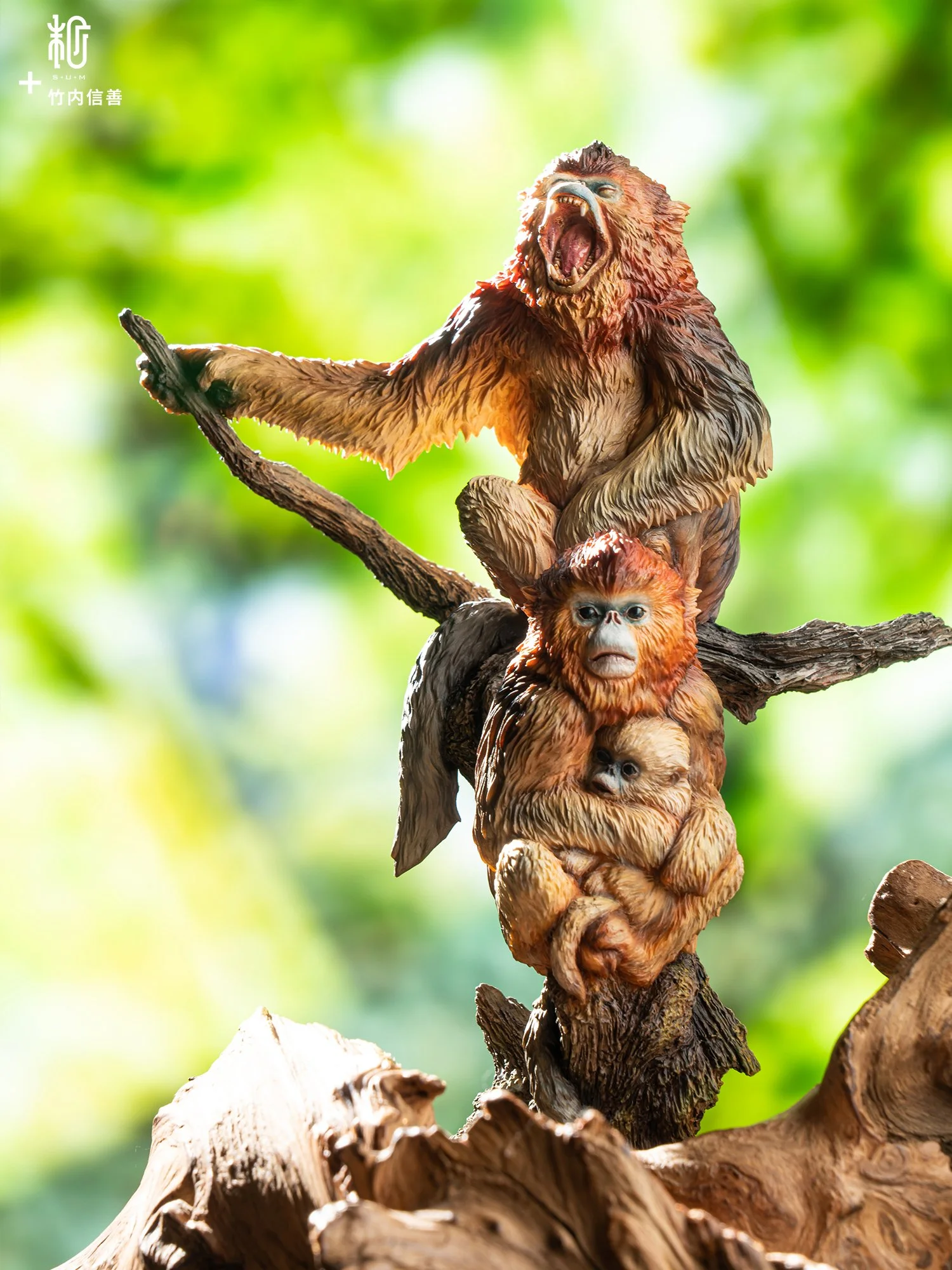 resin Golden Snub-nosed Monkey by Shinzen Takeuchi SHINZEN x Manas