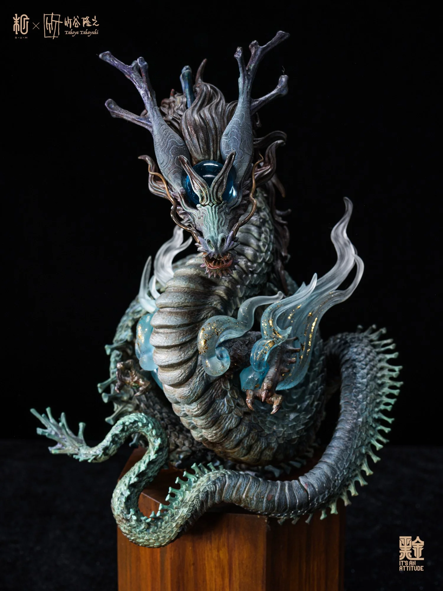 Limited Edition Mythic Dragon Resin Sculpture Designer Art by
