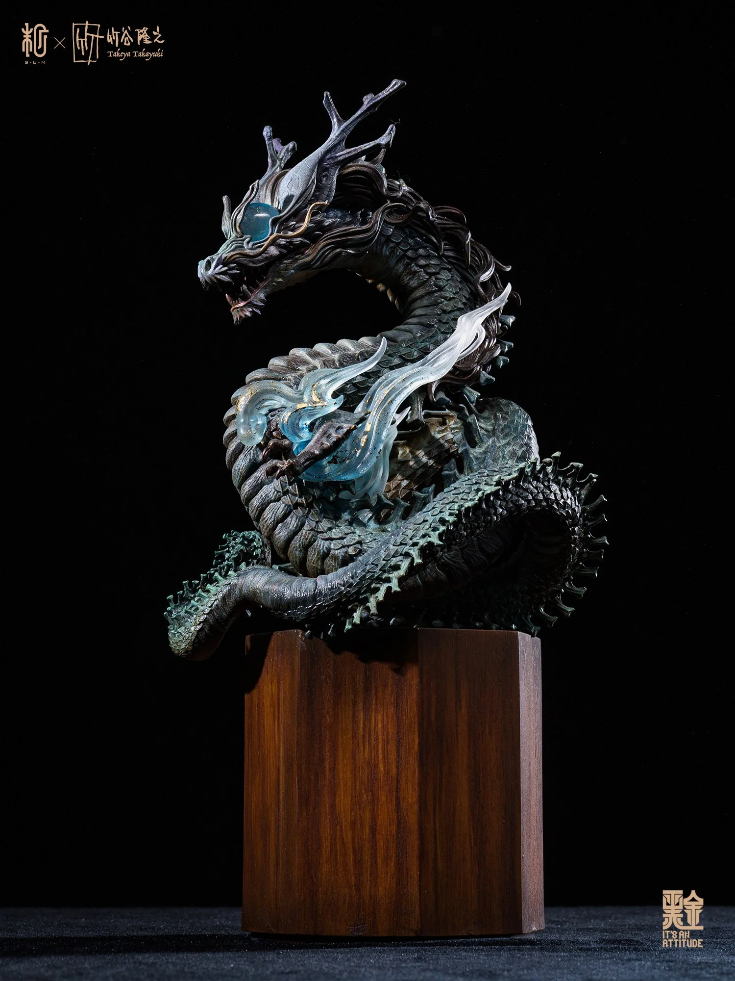 Limited Edition Mythic Dragon Resin Sculpture Designer Art by