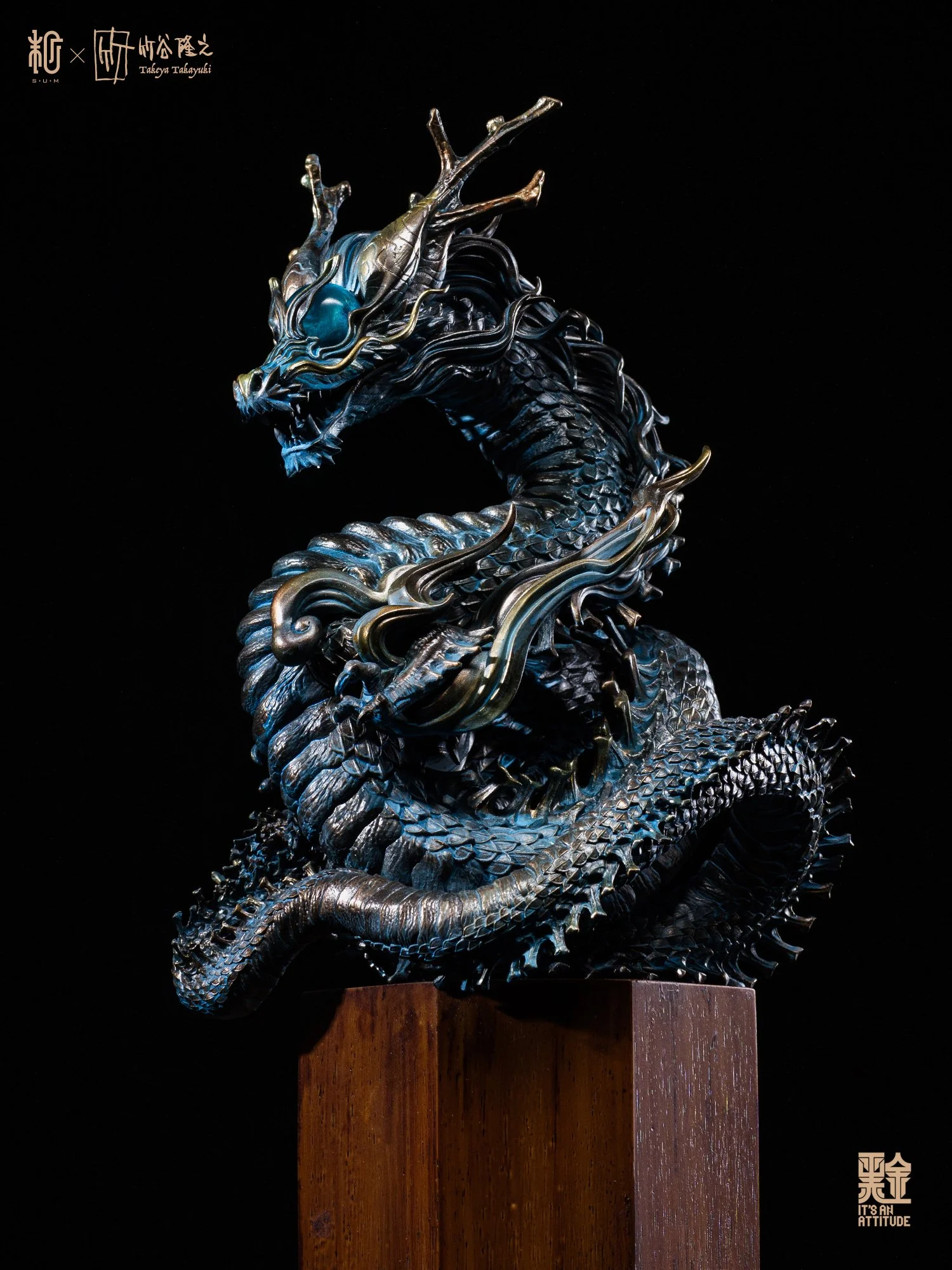 Limited Edition Mythic Dragon Resin Sculpture Designer Art by