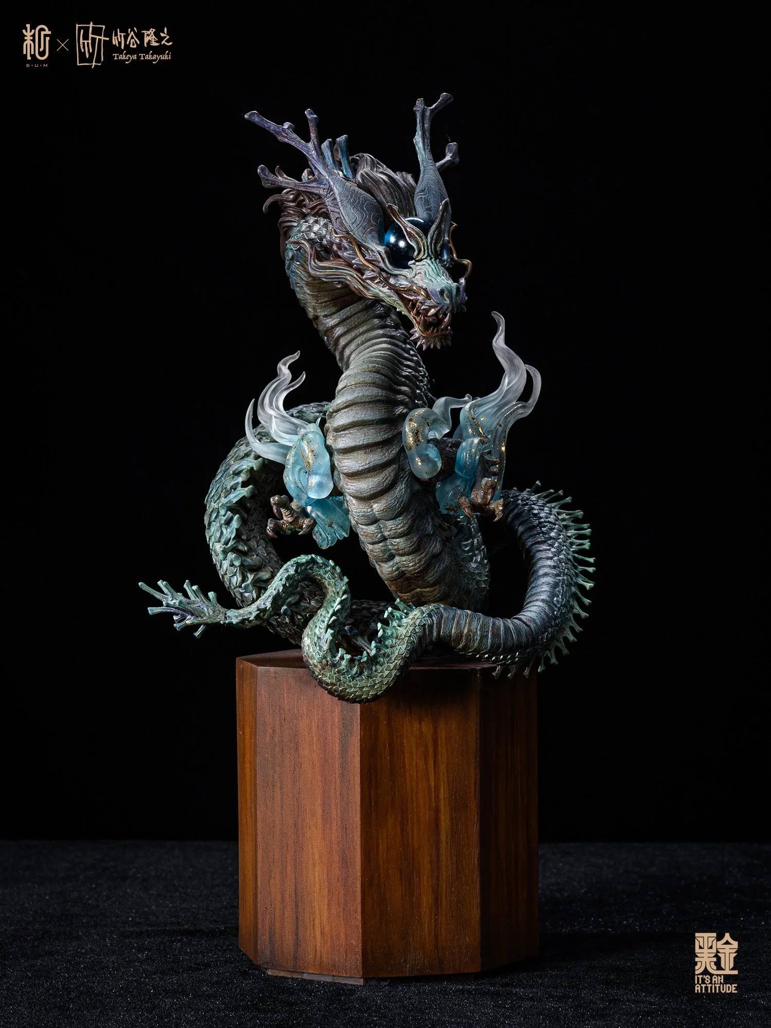 Limited Edition Mythic Dragon Resin Sculpture Designer Art by