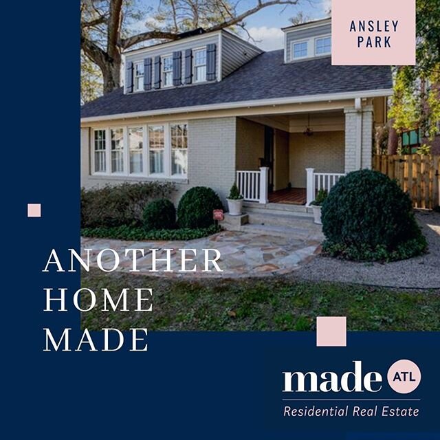 So glad to close on this adorable and cozy home in Ansley. From the beginning, this pocket of homes was at the top of their list and we finally found one that checked all their boxes. ✅ #anotherhomemade #madeatl #atlanta #atlantarealestate #atl #ansl