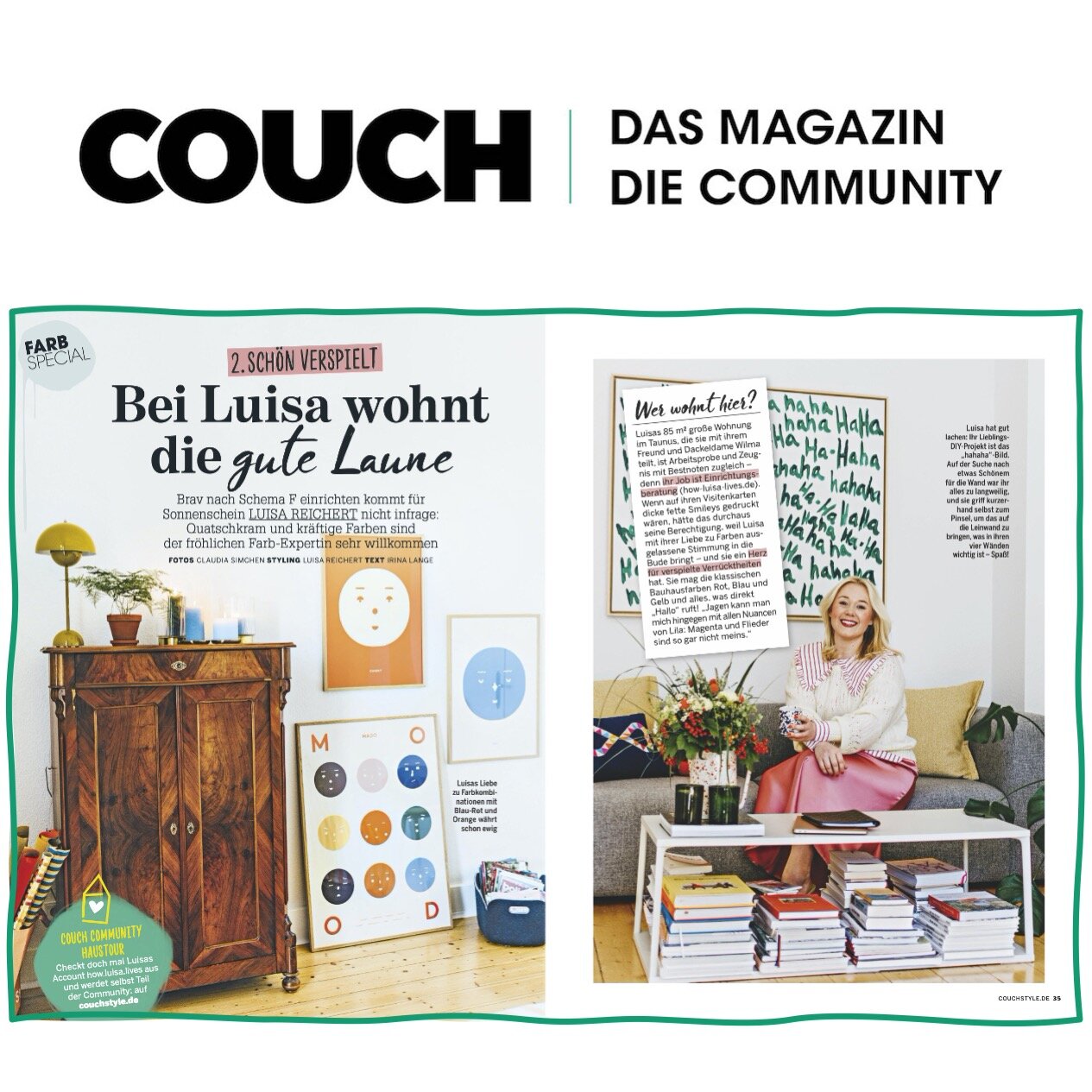 September 2020: Homestory COUCH Magazin (Print) (Kopie)