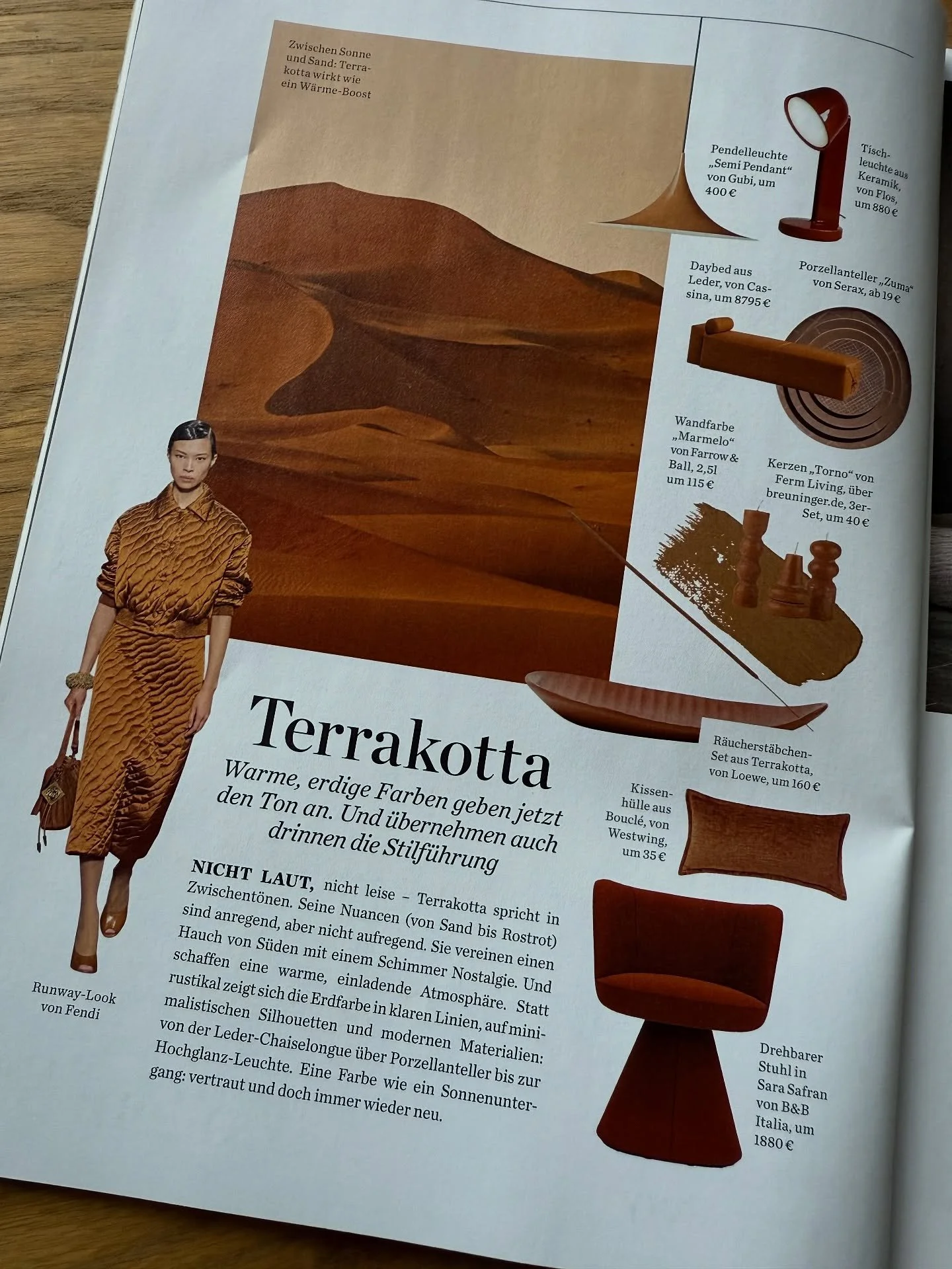 TERRAKOTTA 🍄&zwj;🟫 &bdquo;Nicht laut, nicht leise - Terrakotta spricht in Zwischent&ouml;nen. Seine Nuancen (von Sand bis Rostrot) sind anregend, aber nicht aufregend. Sie vereinen einen Hauch von S&uuml;den mit einem Schimmer Nostalgie. Und schaff