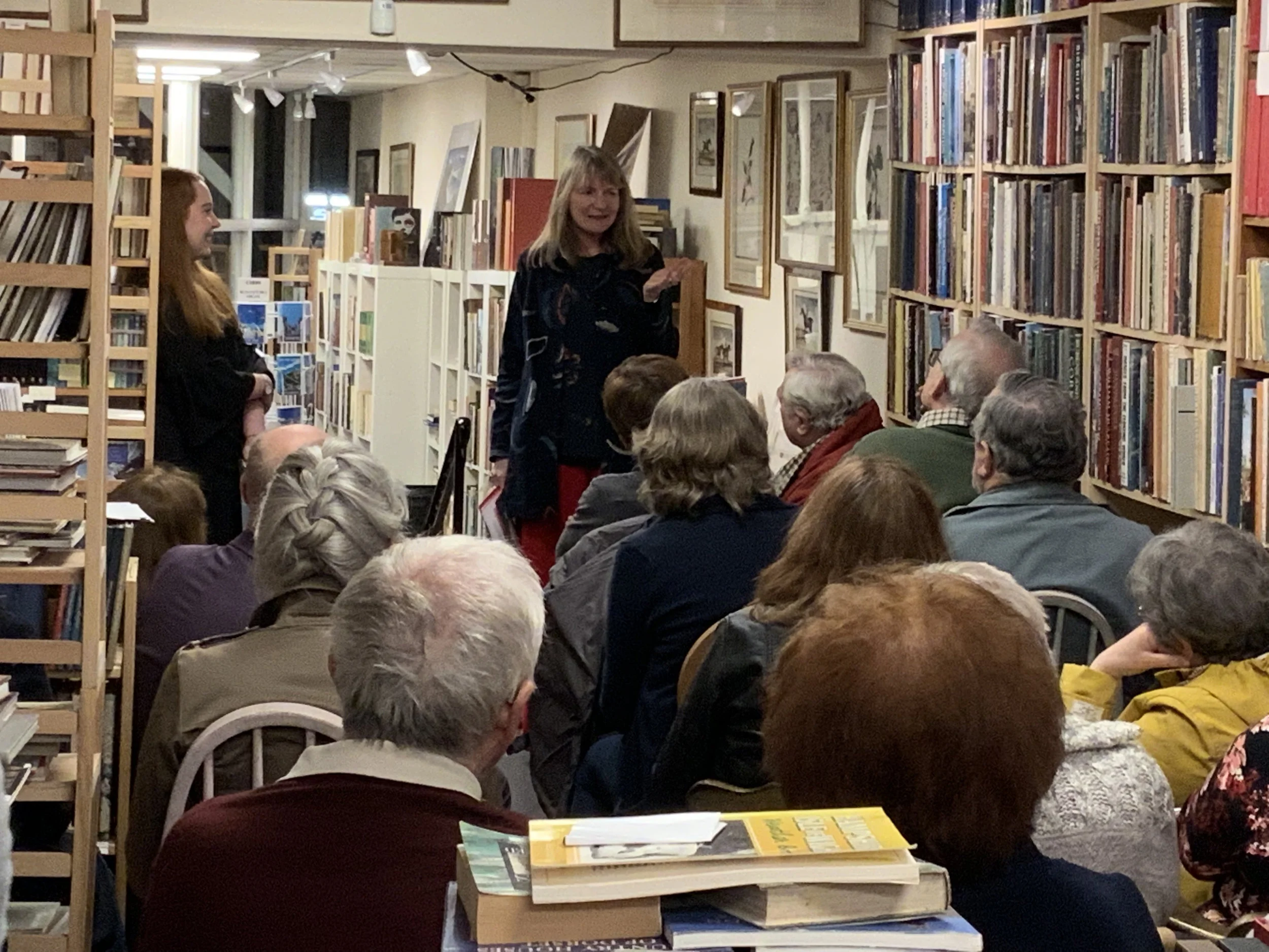… Gail answered questions and read poems from her debut pamphlet.