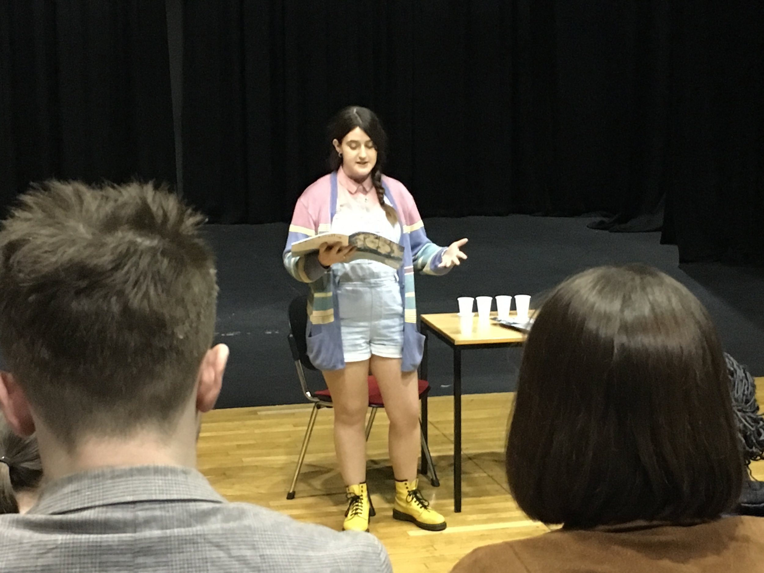 Amy Hartley read her published piece, ‘Our Eternity’, to a captivated audience.