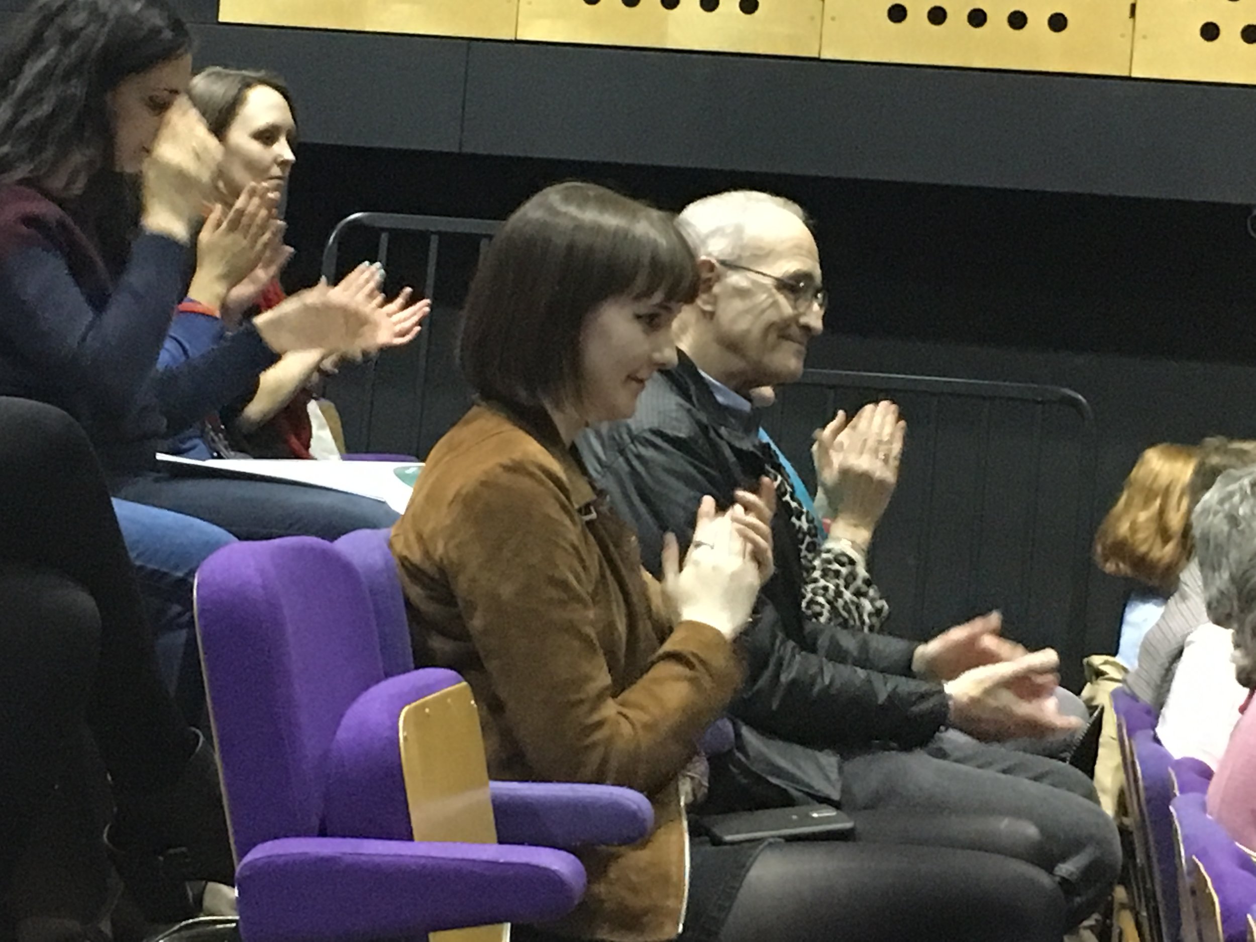 Our guests were happy to welcome Rupert to the stage and thank Amy for her reading.