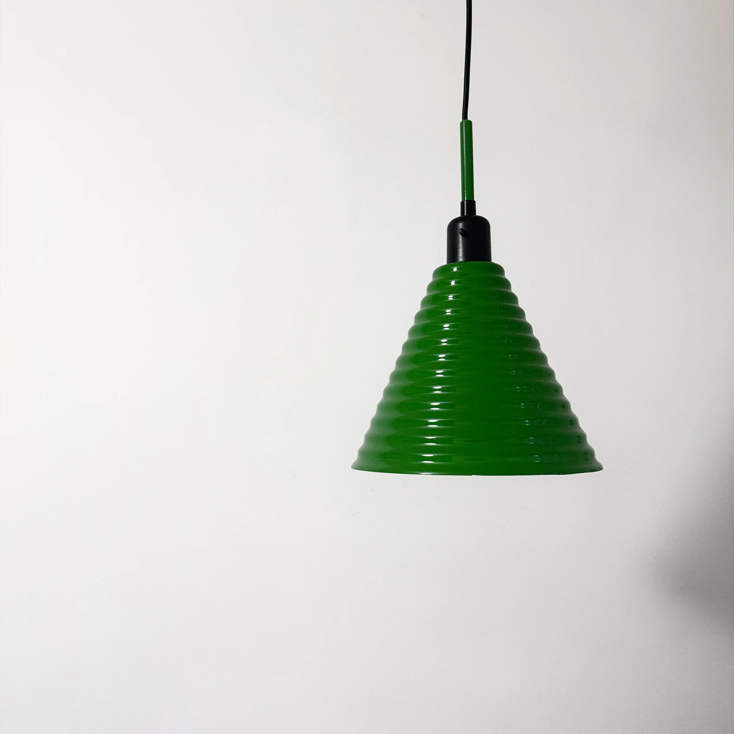 green vintage ikea pendant light