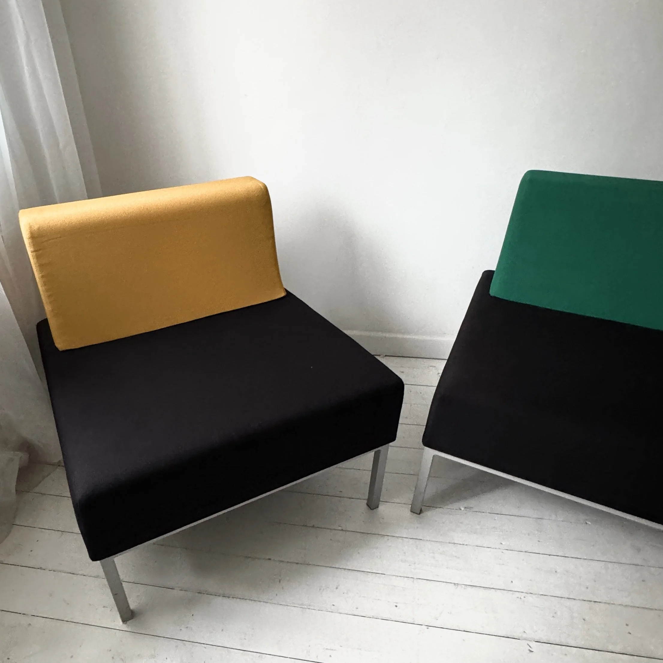 Torasen ‘Loiter’ Chair Black Yellow, Post Modern (UK DELIVERY INCLUDED)