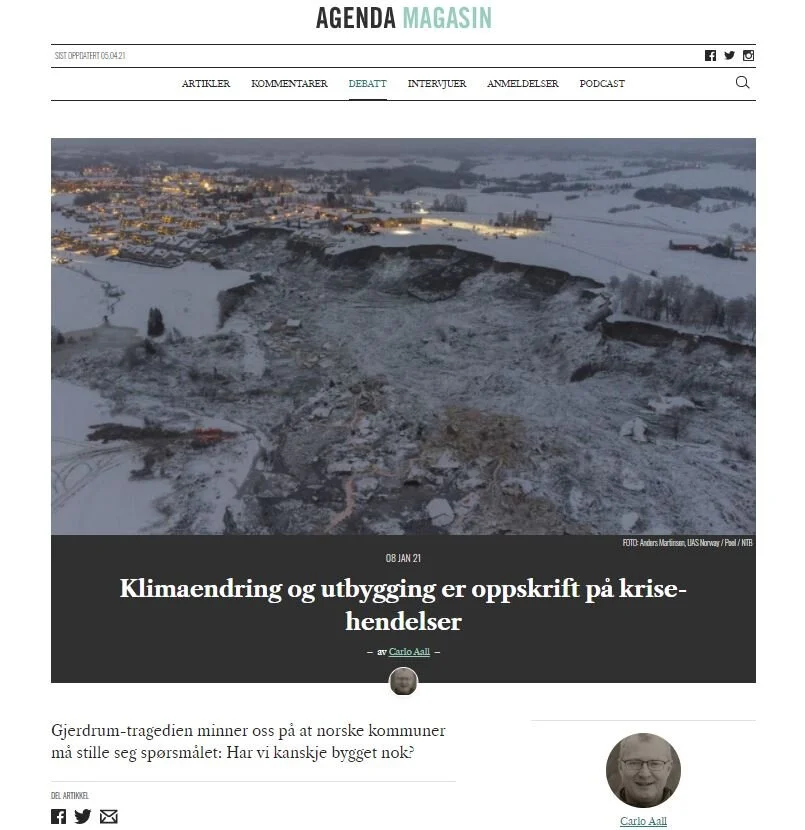 Kronikk: "Klimaendring og utbygging er oppskrift på krisehendelser"