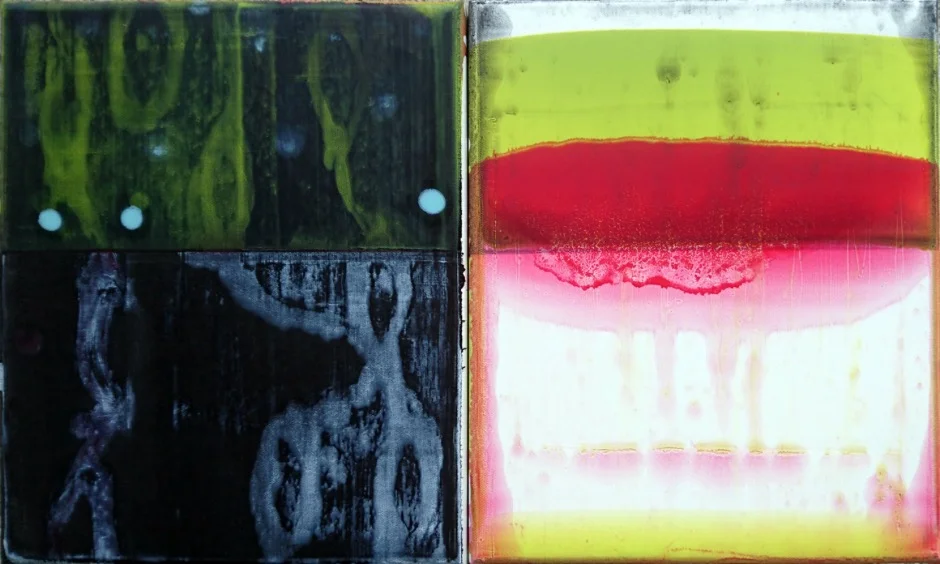 John Cronin: Warme Nights, Sweete Dewes, Fat Grounde, And Misty Mornings 2017 Oil on Canvas 41 x 61cms