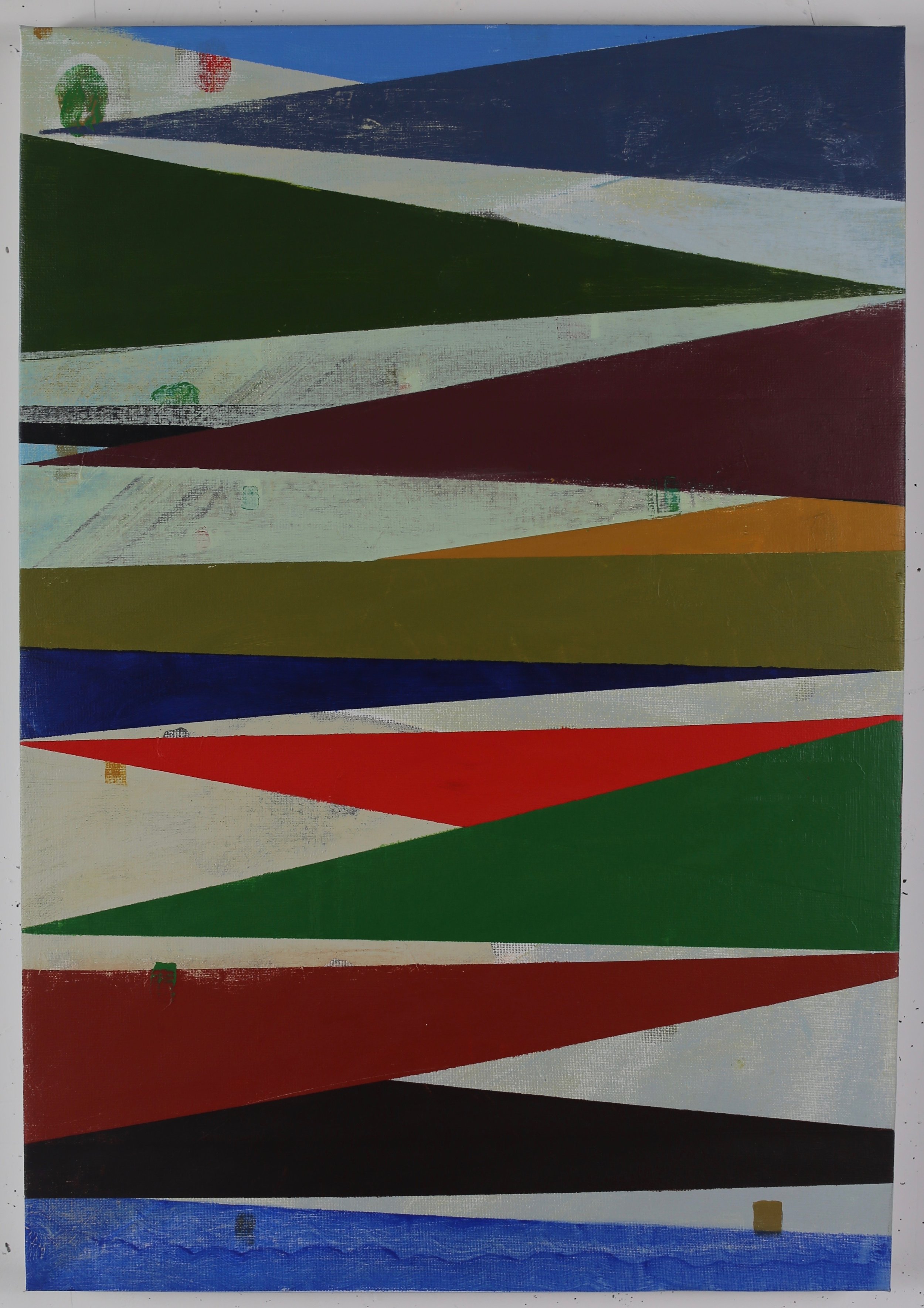 8-Bit Radiant,2018, acrylic on canvas 71x49cm