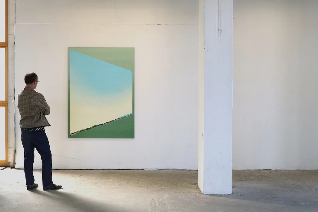 Ramon Kassam | Study for a Studio by the Sea. Green on Red Gallery Dublin 2018.