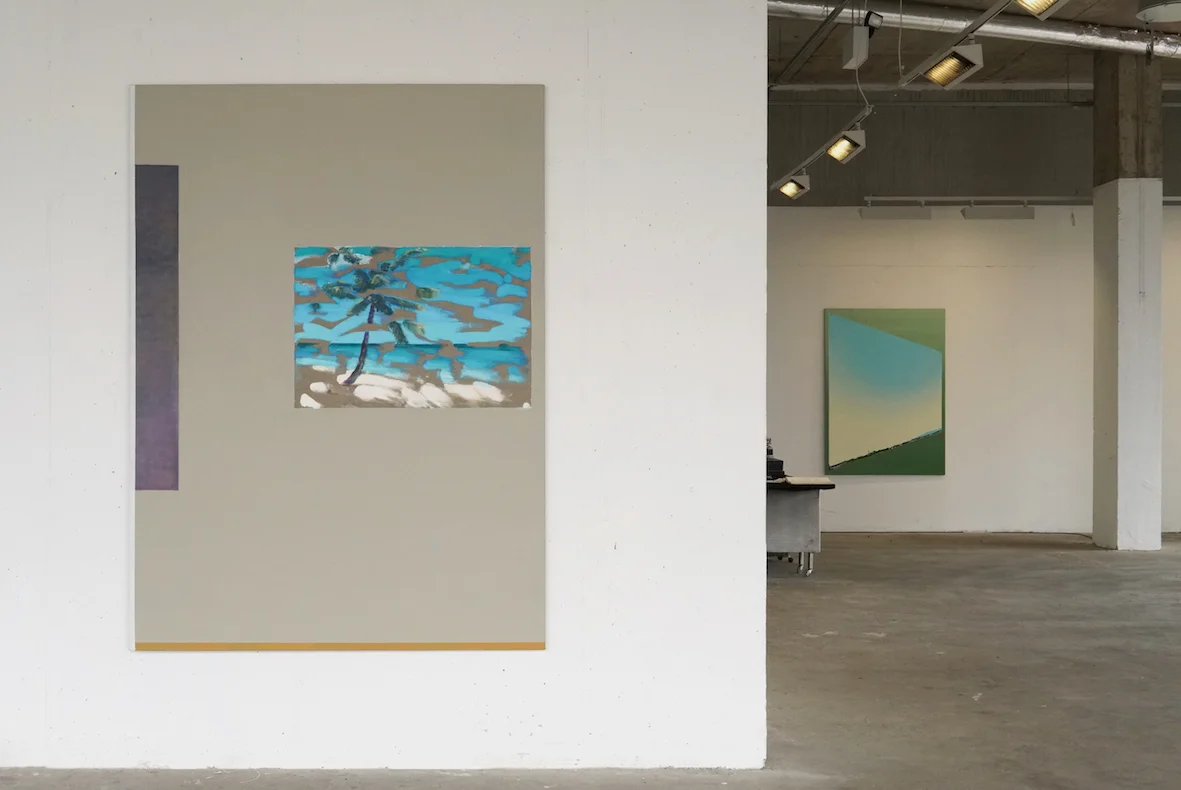 Ramon Kassam | Study for a Studio by the Sea. Green on Red Gallery Dublin 2018.