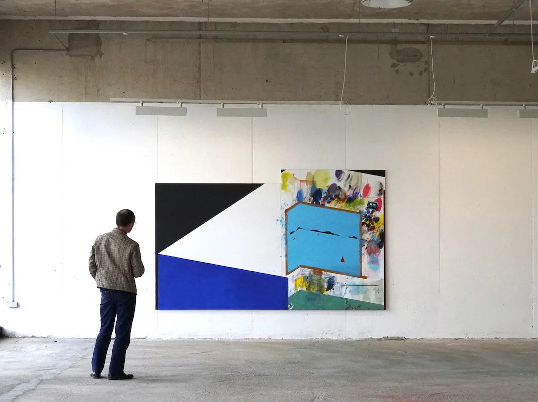 Ramon Kassam | Study for a Studio by the Sea. Green on Red Gallery Dublin 2018.