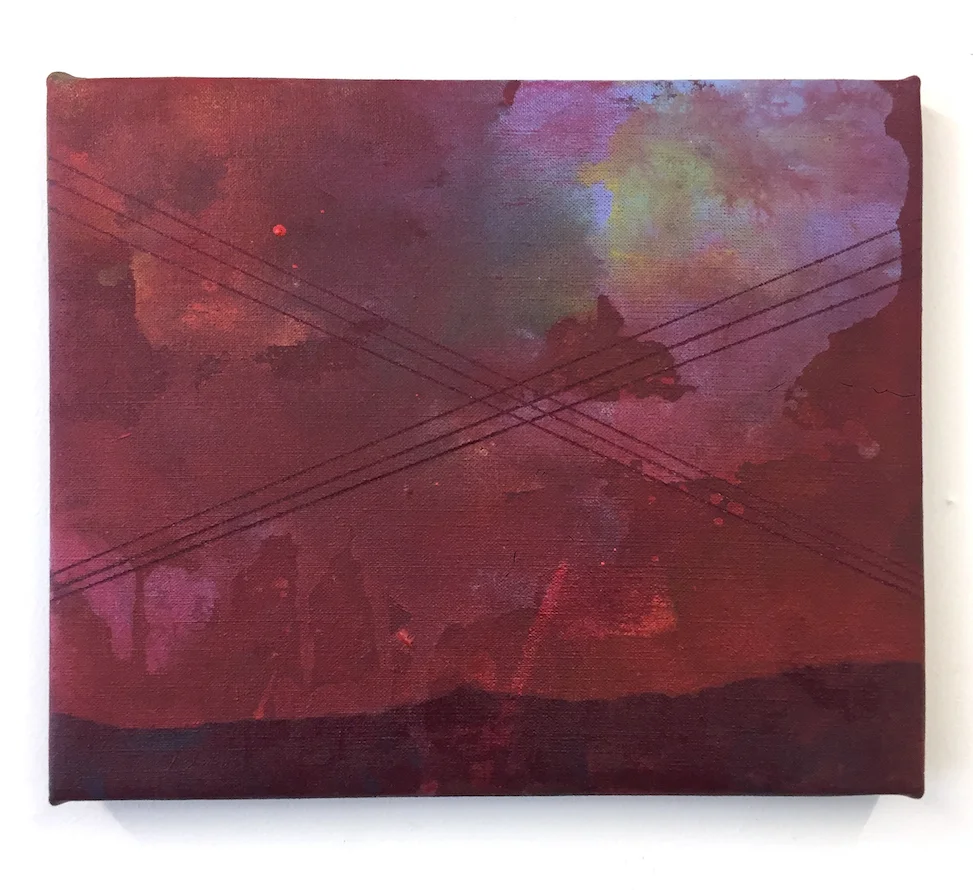 Near home?, Acrylic on linen, 30x25cm.