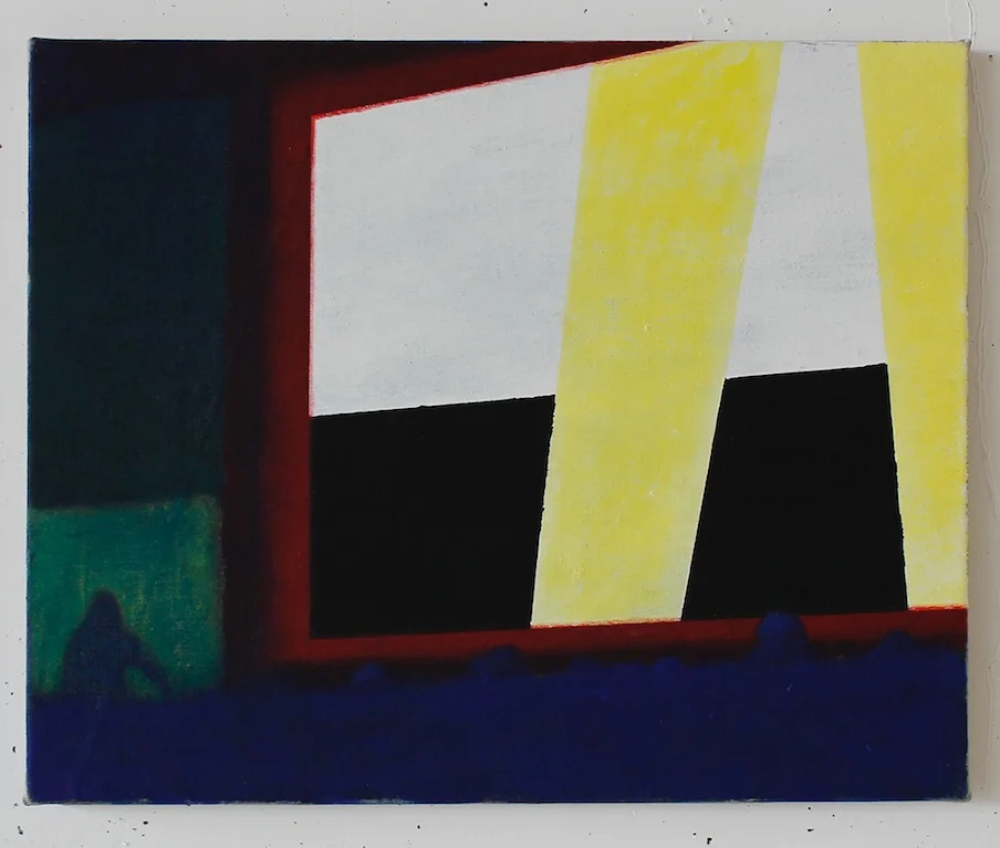 Ramon Kassam, Talk , 2016, Acrylic on linen, 41 x 51 cms.