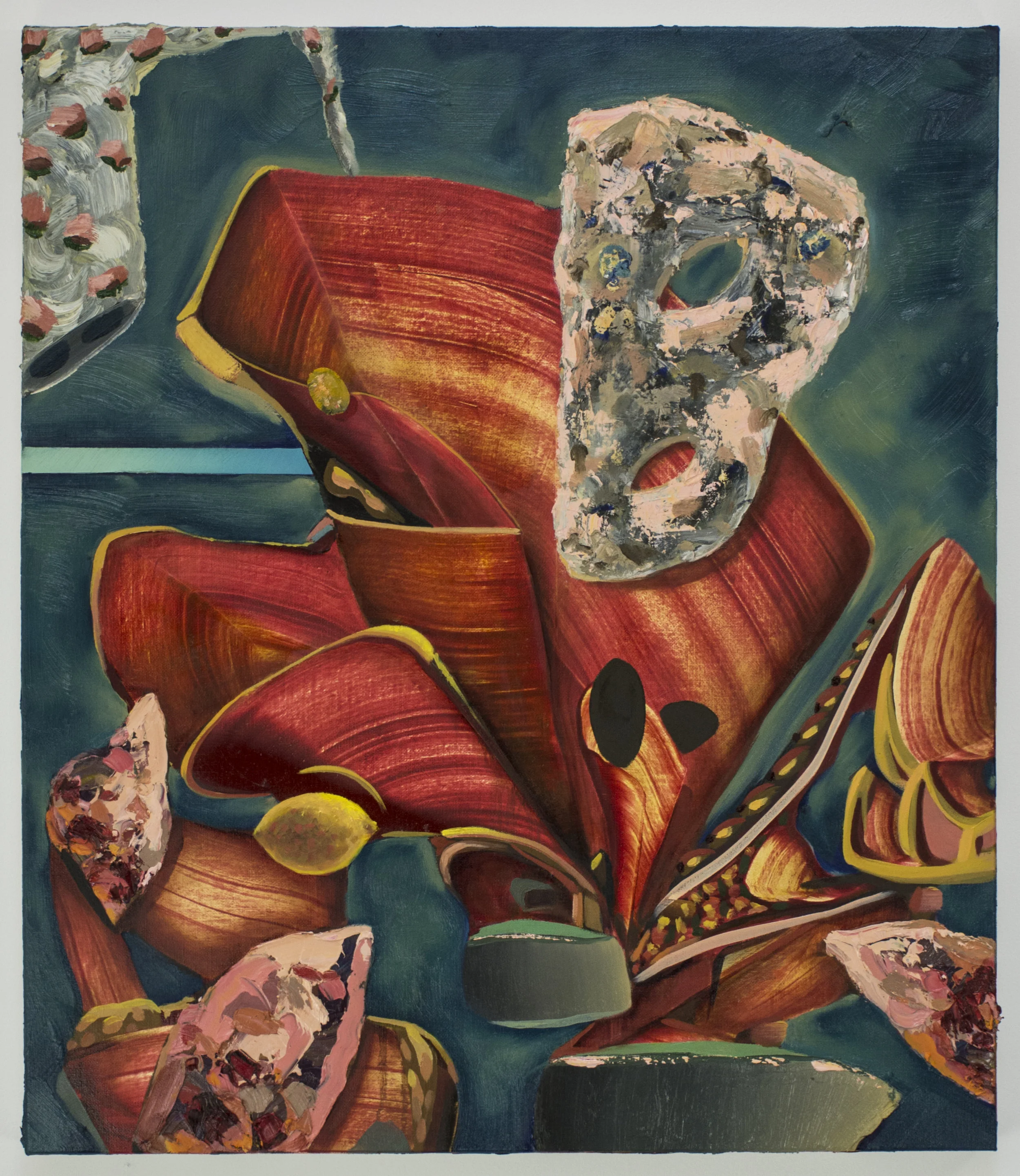 Stone Mask, 2018, Oil on linen, 70 x 60 cm