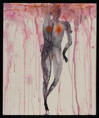 Arno Kramer, Untitled (2006). Watercolour, charcoal and pastel on paper.