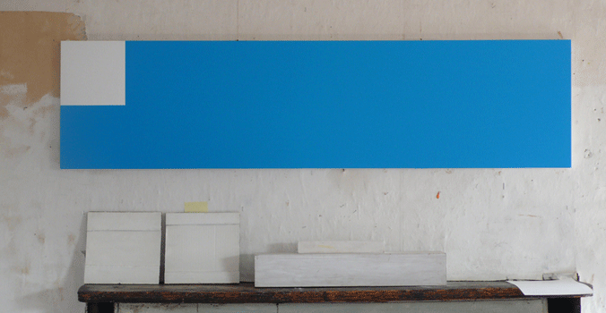 Fergus Martin Untitled (2008) Acrylic on canvas, 41 x 163cm