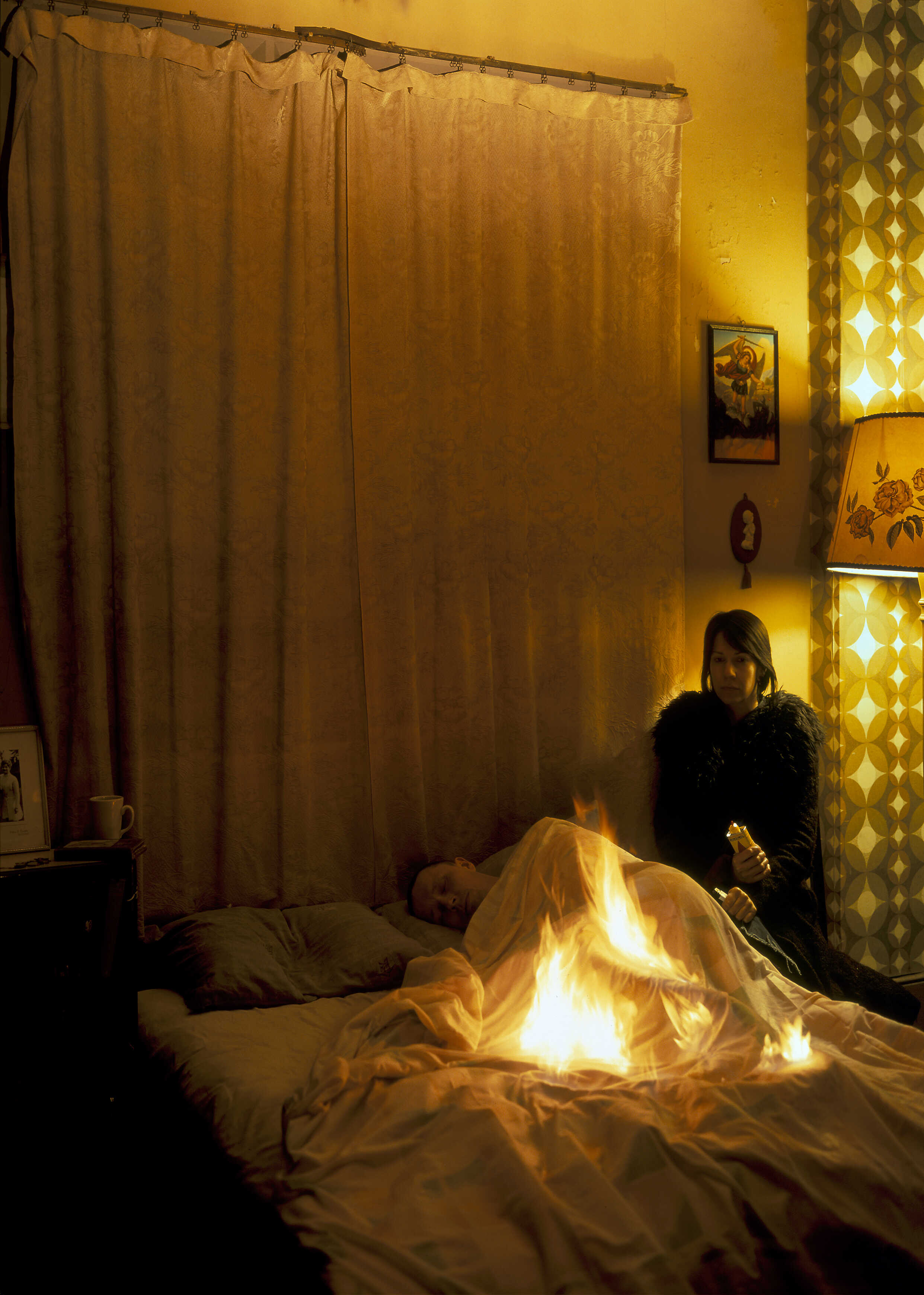 Lover Set on Fire in Bed (2003) Lambada print 152.4 x 121.9 cm