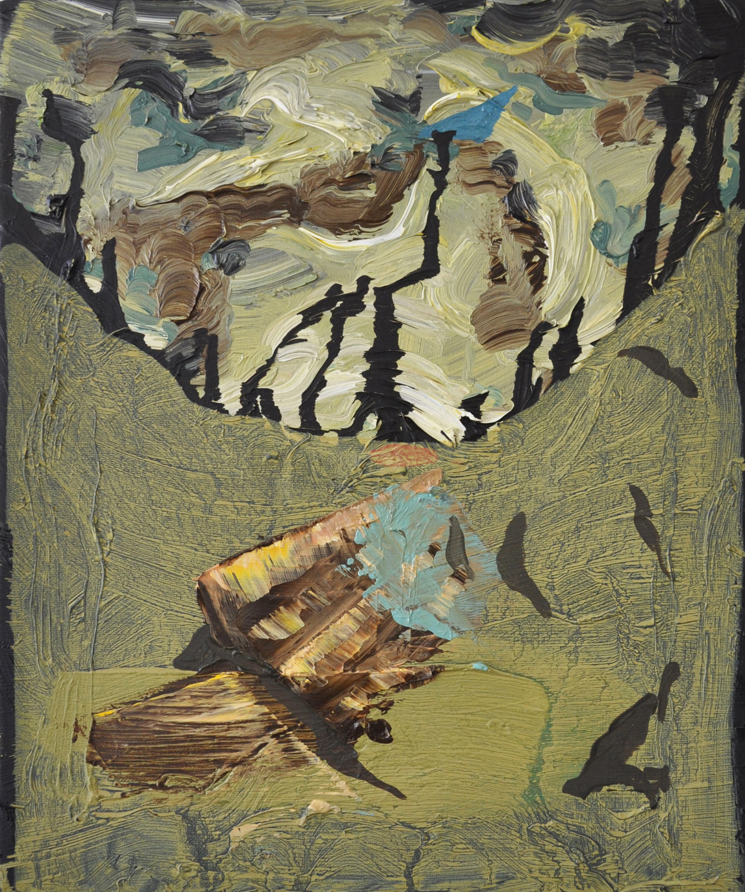 Fragment, 2013, Oil on canvas, 30 x 25 cm 