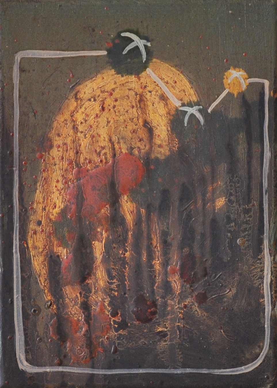XO, 2010, Oil on cotton, 13 x 18 cm