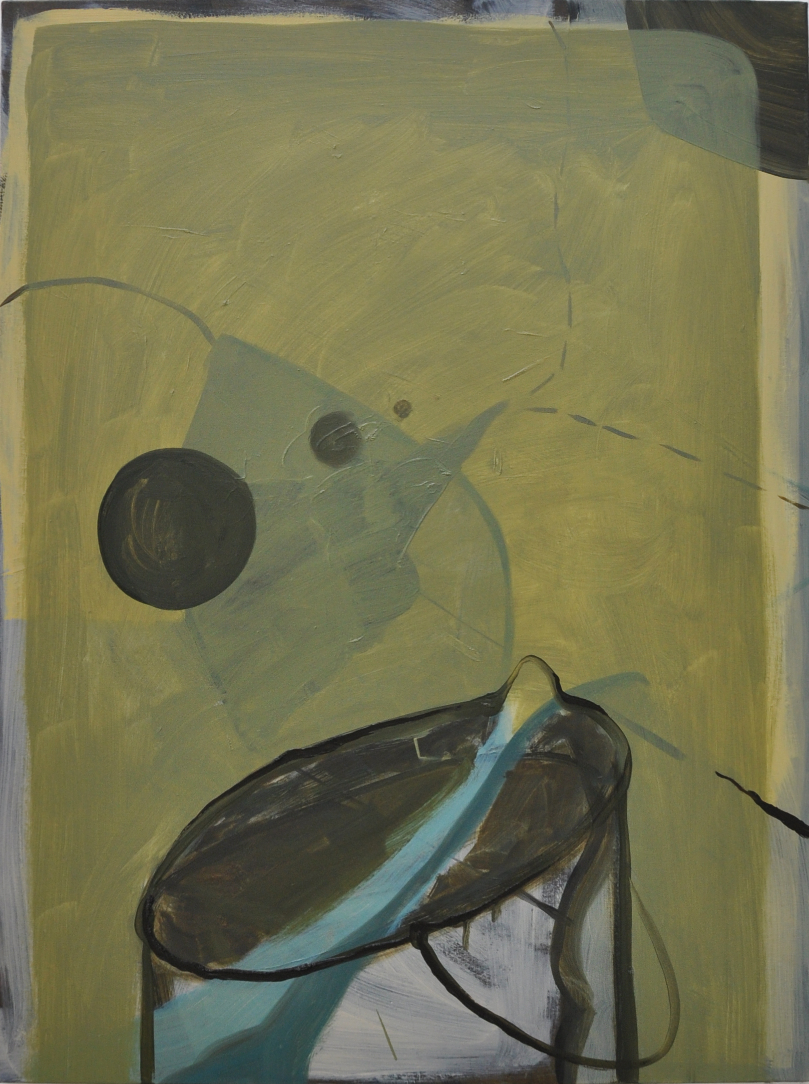 Quandary, 2011, Oil on cotton, 80 x 60 cm